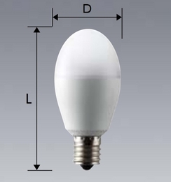 LDA8L-G-E17/60/S 三菱 60W形 電球色 E17 1個