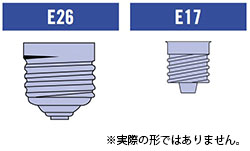 E26,E17口金例